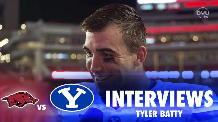 BYU vs Arkansas: Tyler Batty Postgame Interview