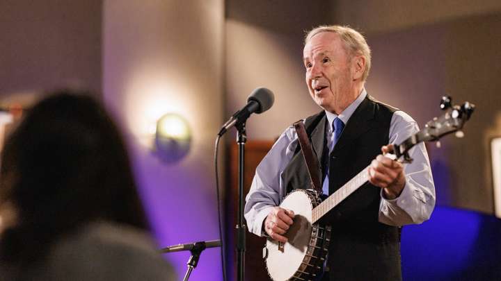 "Old Joe Clark" and "The Mud Miner" performed by Ed Stivender