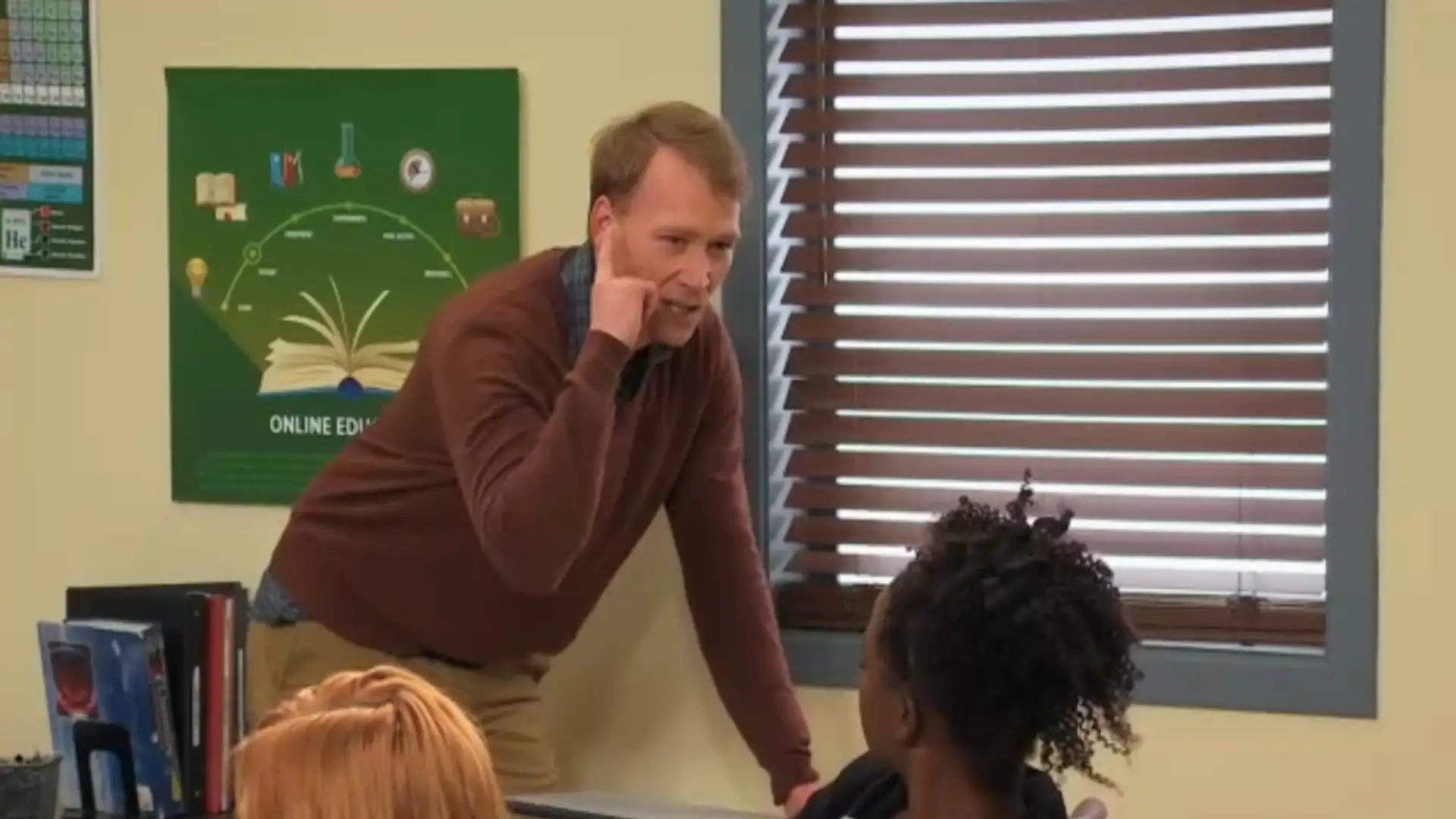 Edgy Teacher Breaks Chair