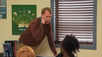 Edgy Teacher Breaks Chair