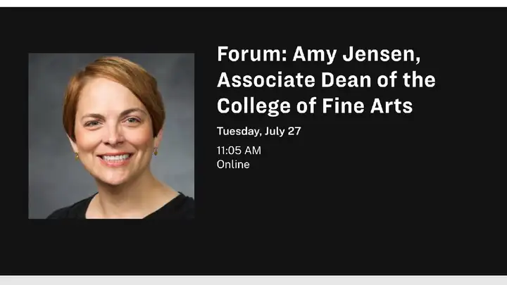 Live Forum with Amy Jensen BYU Theatre and Media Arts