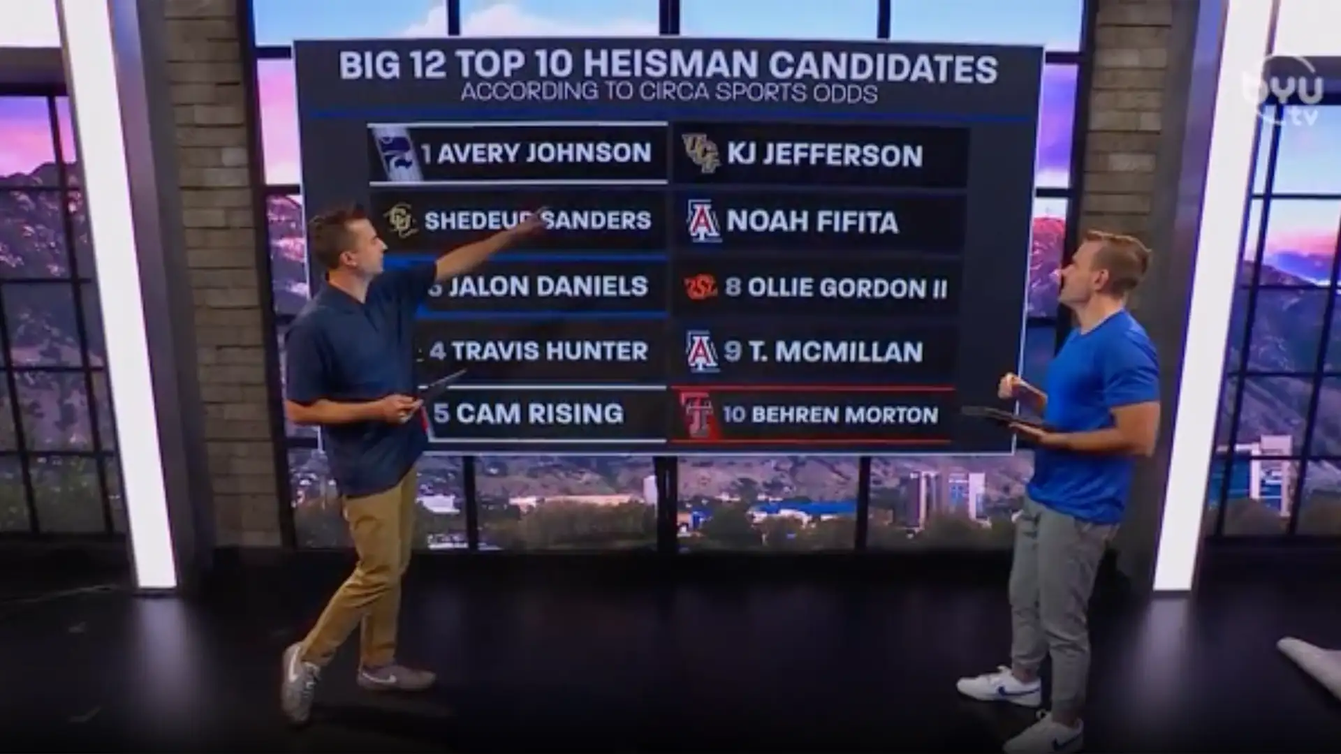 Big 12 Top Ten Heisman Candidates