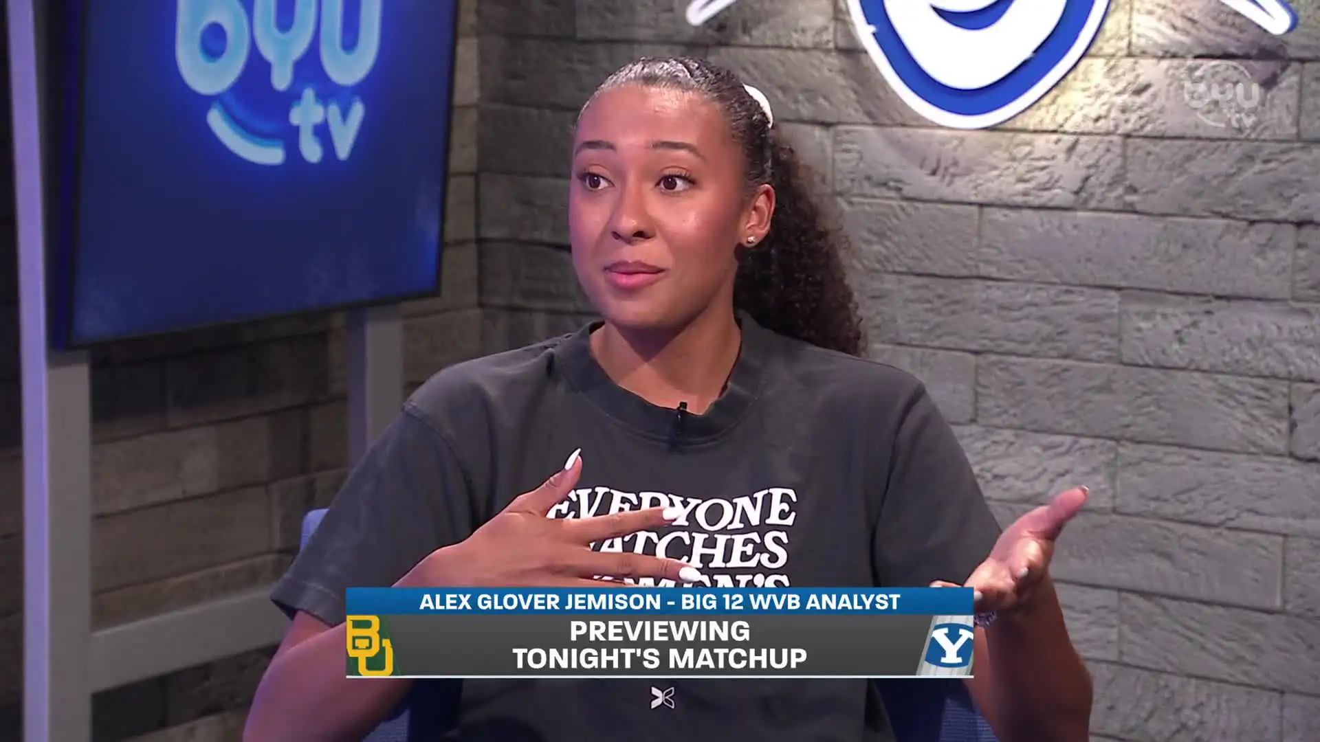 Alex Glover Jemison on BYU vs Baylor Women's Volleyball