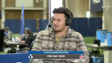 Tyler Allgeier Checks in with BYUSN