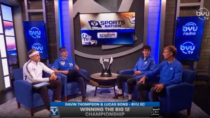 BYU Cross Country Runners Davin Thompson and Lucas Bons Give a POV to Winning the Big 12 Championship last weekend