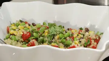 Quinoa and Edamame Beans