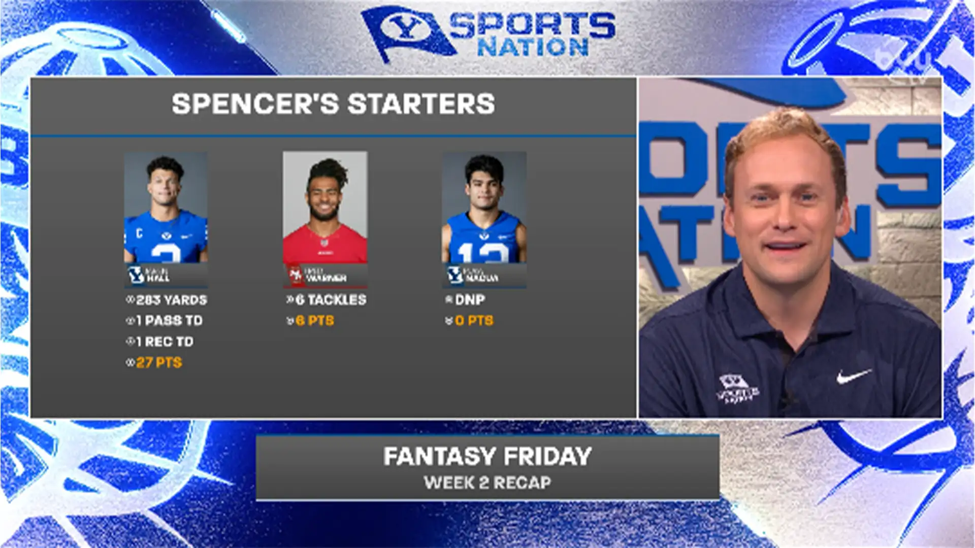 BYUSN Fantasy Football Friday Results