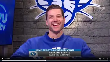 Jimmer Fredette on his jersey retirement