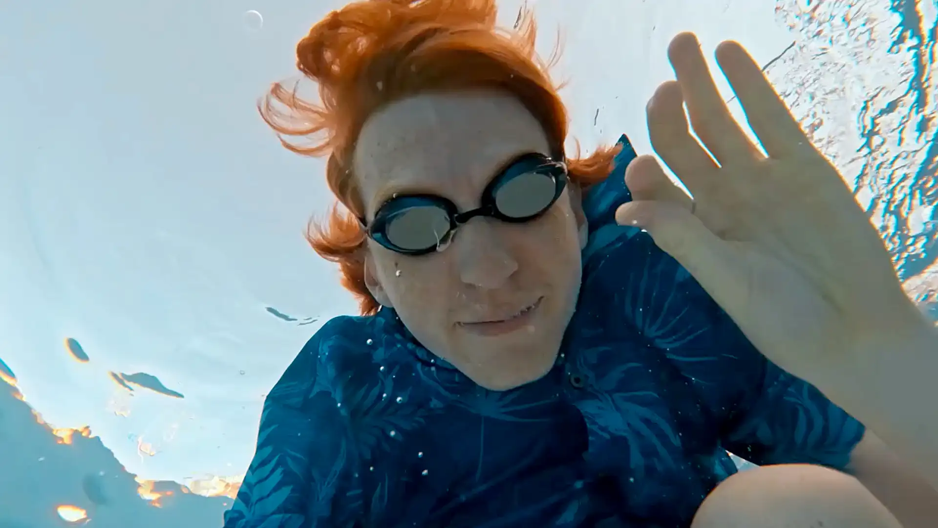 Garet Relaxes at the TTU Pool