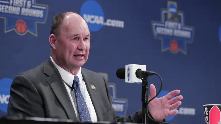 BYU vs. Auburn NCAA Tournament: Post-game, Court-side Interview with Head Coach Jeff Judkins