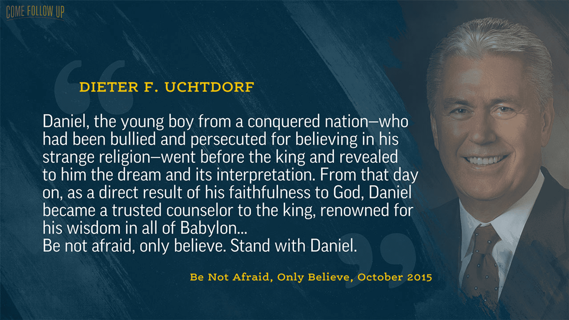Come Follow Up Daniel 16 Teaching Resources BYUtv