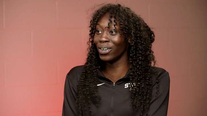 Nyamer Diew at the 2023 Big 12 Media Days