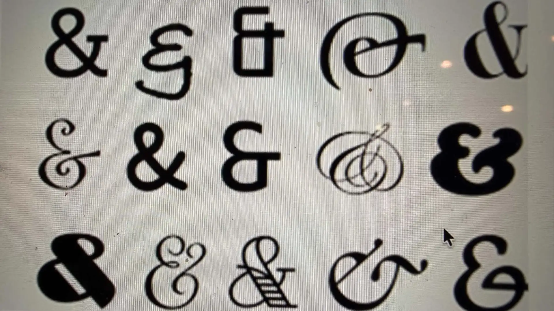 The Versus or the Ampersand