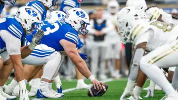 BYU Football Center Bruce Mitchell