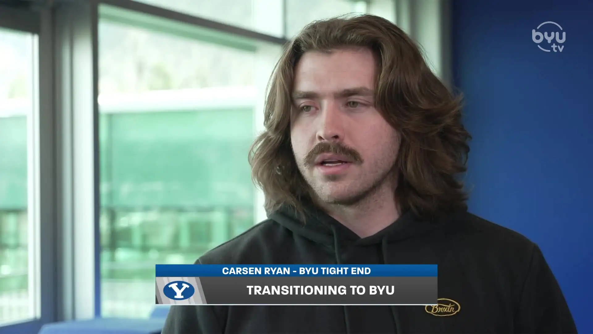 BYU Tight End Carsen Ryan talks about his experience this spring