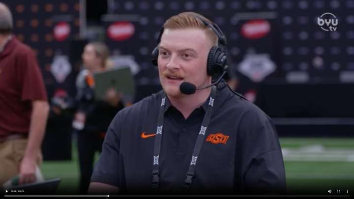 Alan Bowman at 2024 Big 12 Media Days