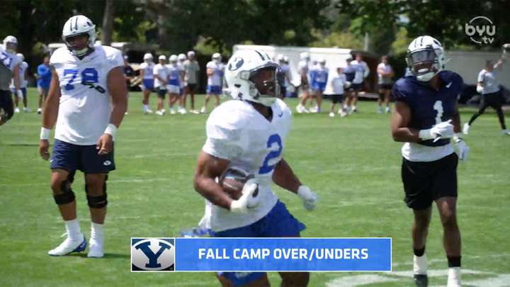 Fall Camp Over/Under