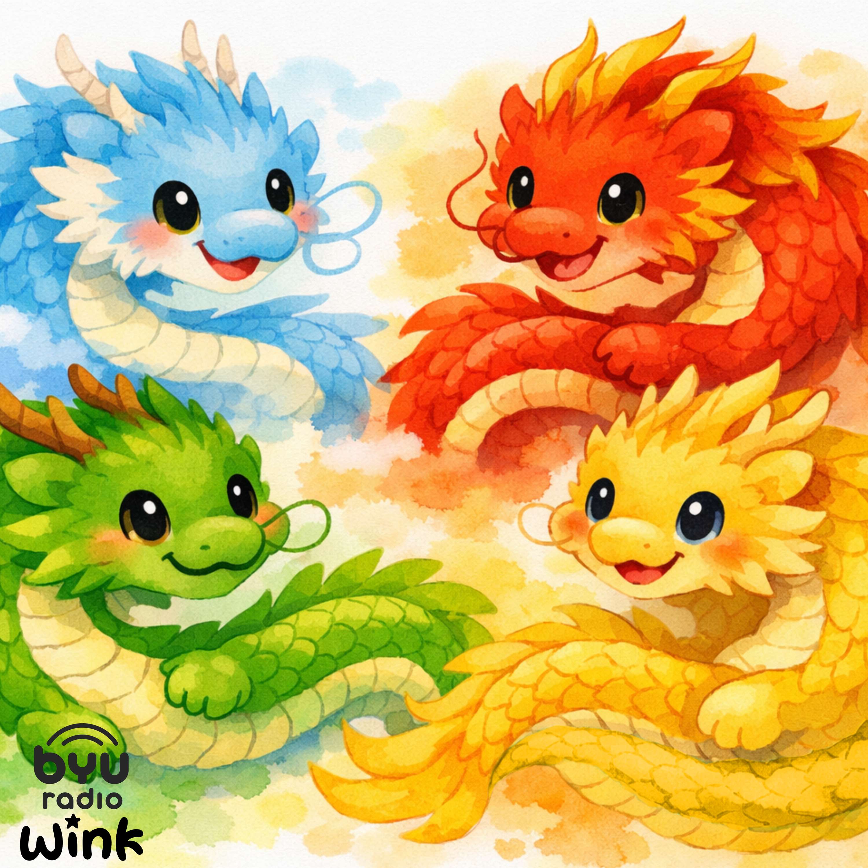 The Four Brave Dragons - A Mindful Bedtime Story for Kids episode artwork