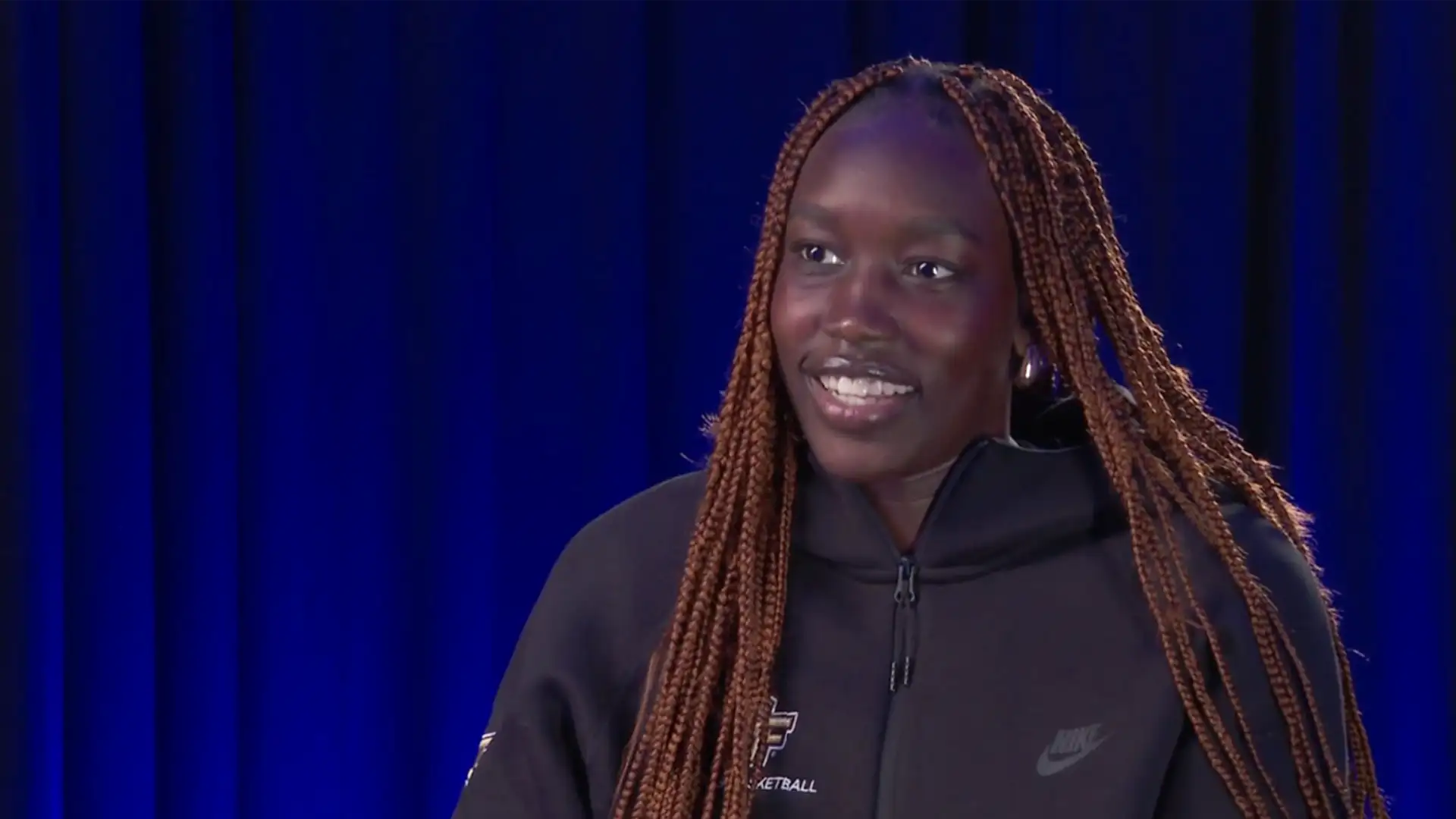 Achol Akot at the 2024 Big 12 Media Days