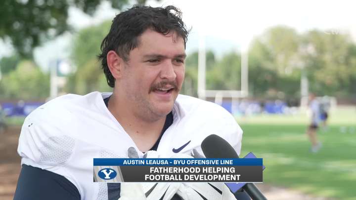 Austin Leausa's Outlook on Fatherhood, Football and Teammates