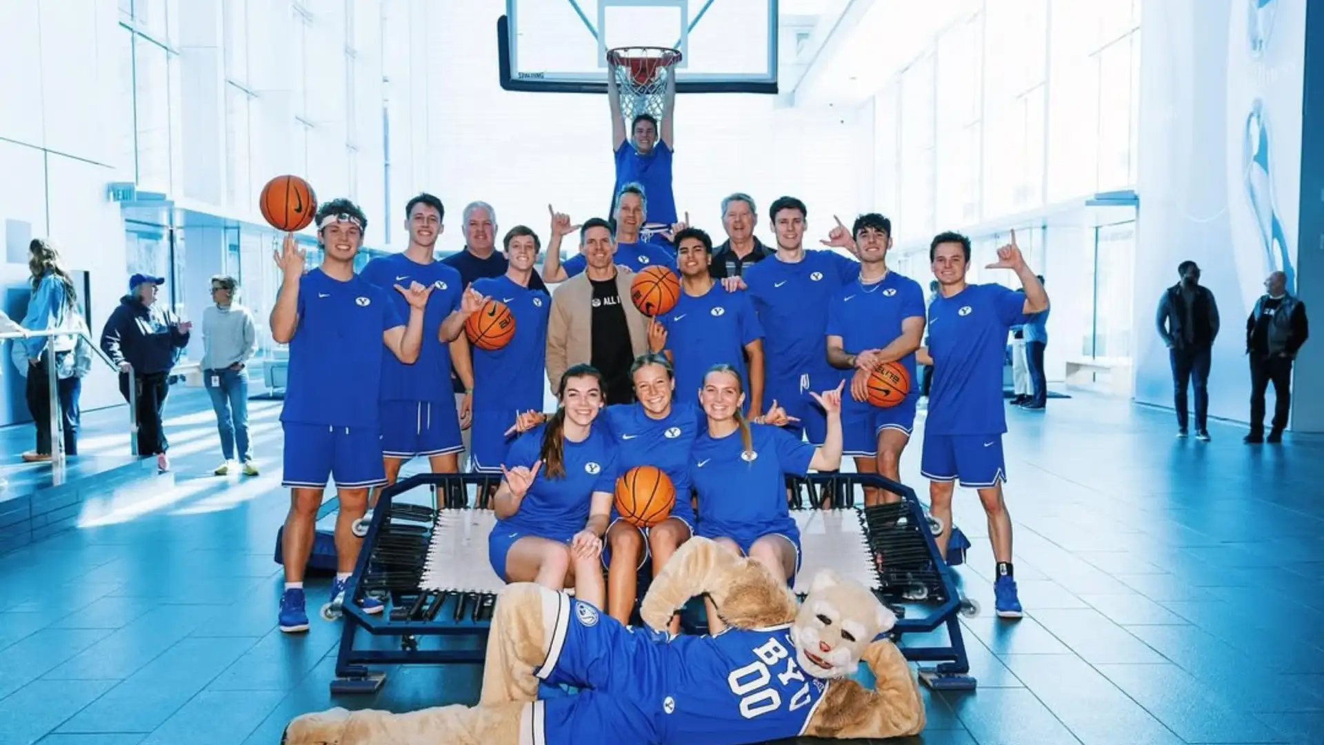 BYU Dunk Team Head Coach Dave Eberhard