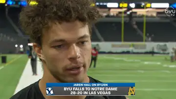 Jaren Hall Postgame 