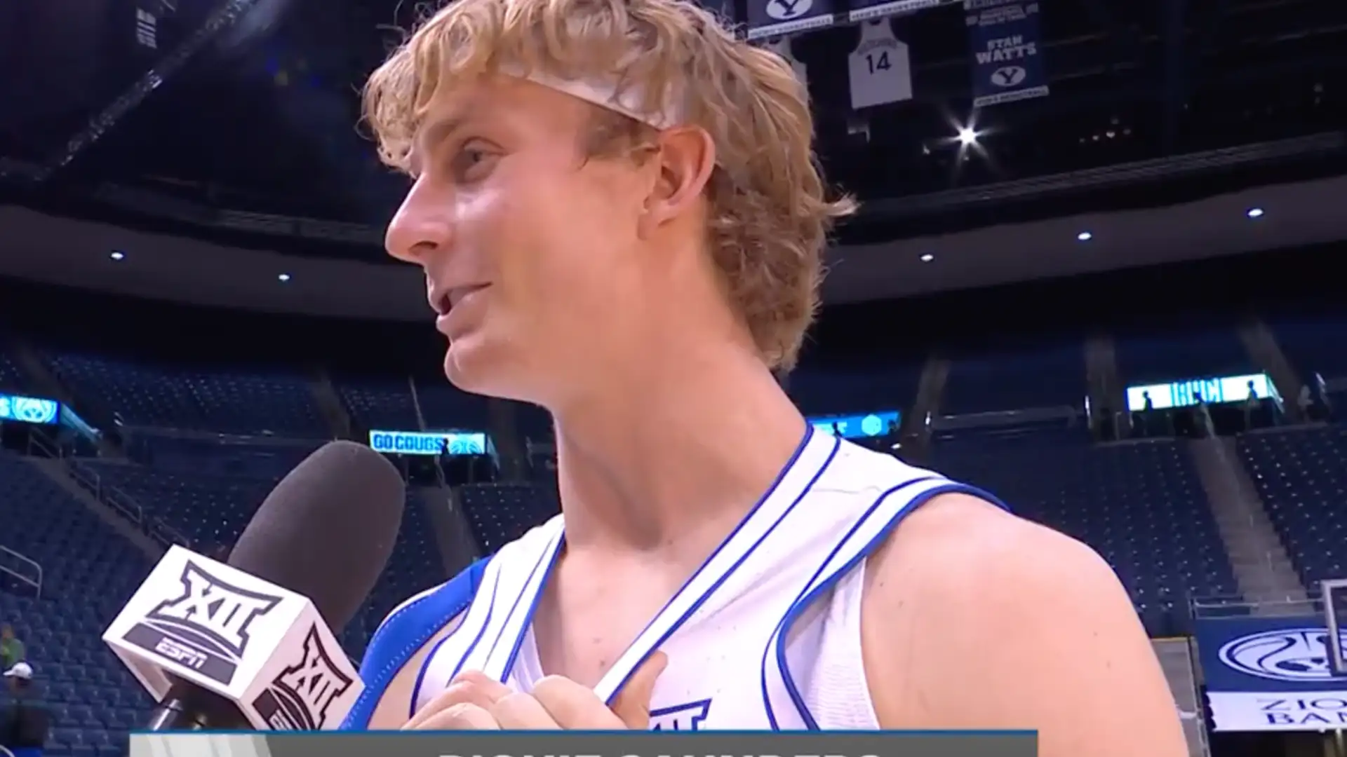 Richie Saunders Recaps the Change in the First Half that led to a BYU route of Central Arkansas