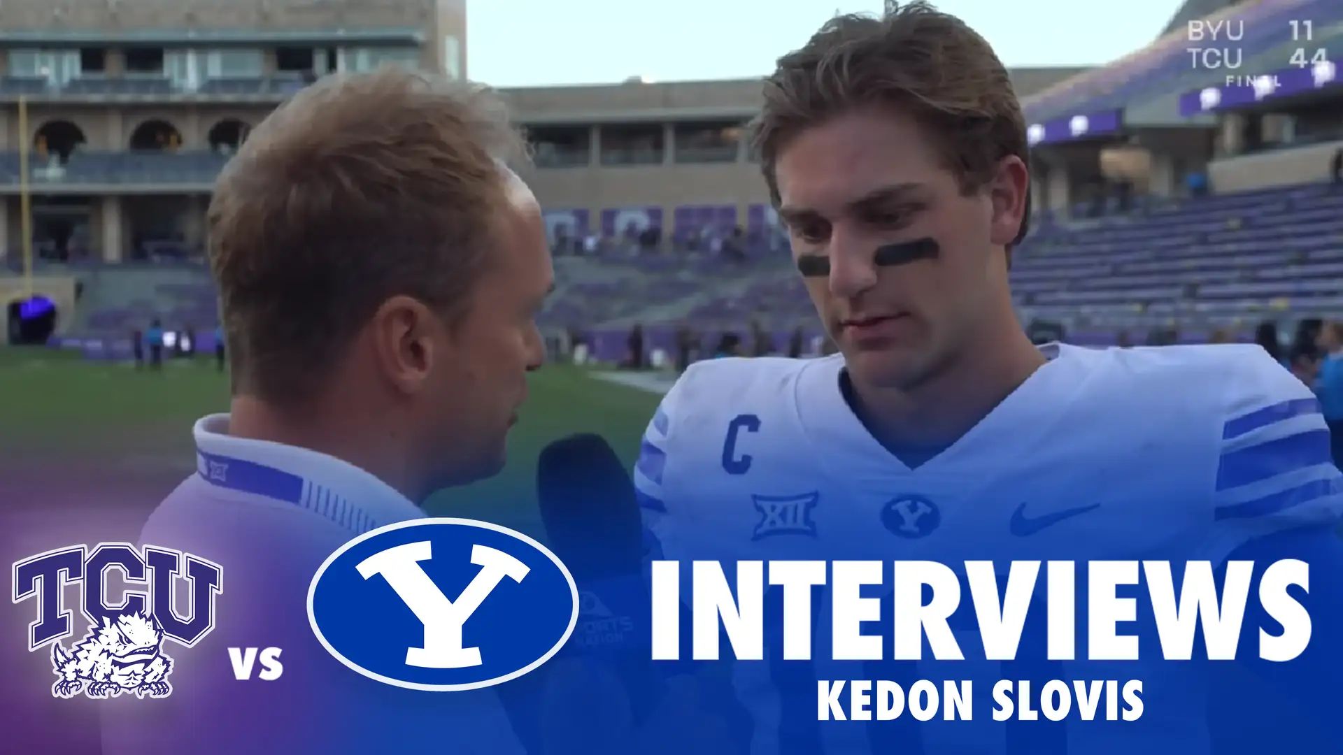 BYU vs TCU: Kedon Slovis Postgame Interview