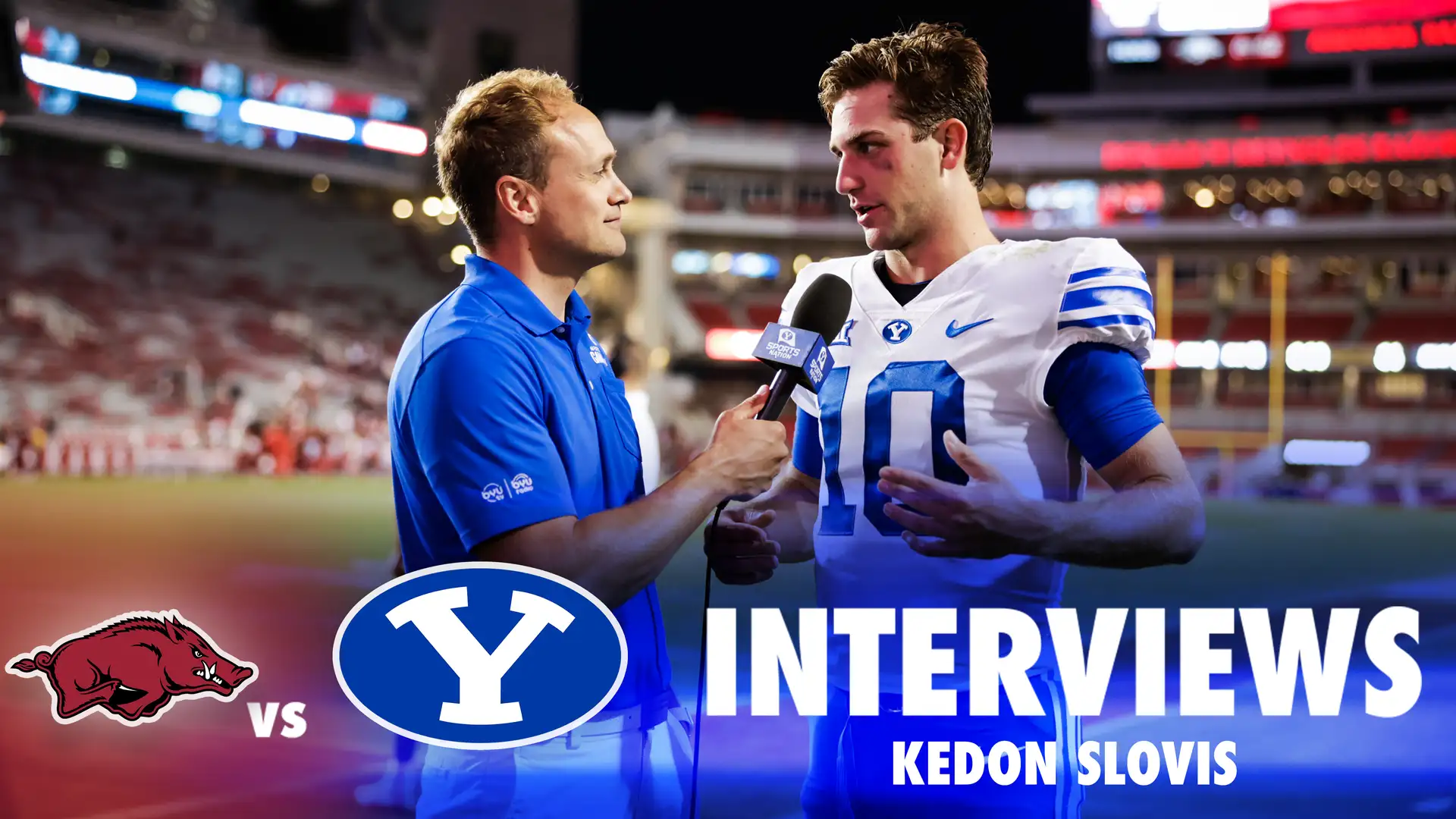 BYU vs Arkansas: Kedon Slovis Postgame Interview