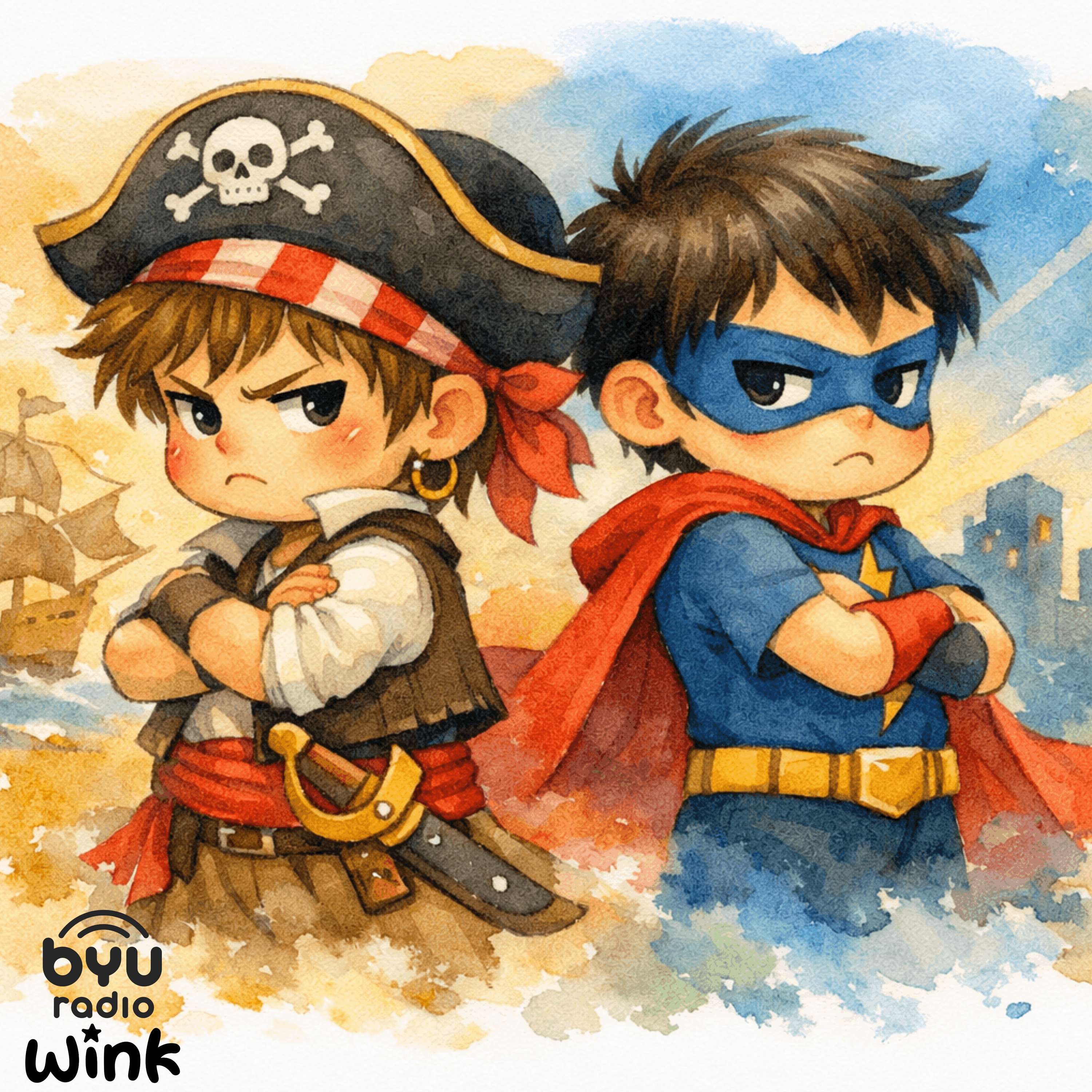Superheroes vs Pirates - A Mindful Bedtime Story for Kids episode artwork