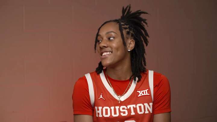 Britney Onyeje at the 2023 Big 12 Media Days