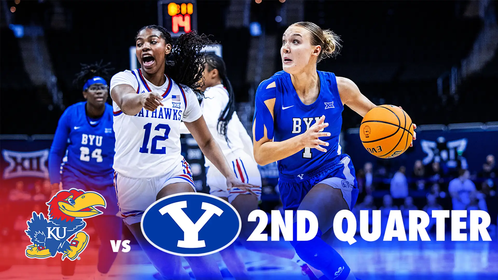 BYU vs Kansas, Big 12 Tournament: 2nd Quarter