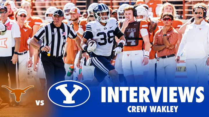 BYU vs Texas: Crew Wakley Postgame Interview