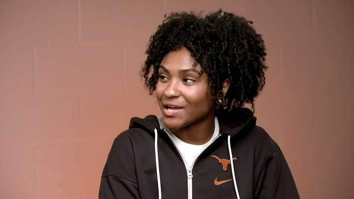 Rori Harmon at the 2023 Big 12 Media Days