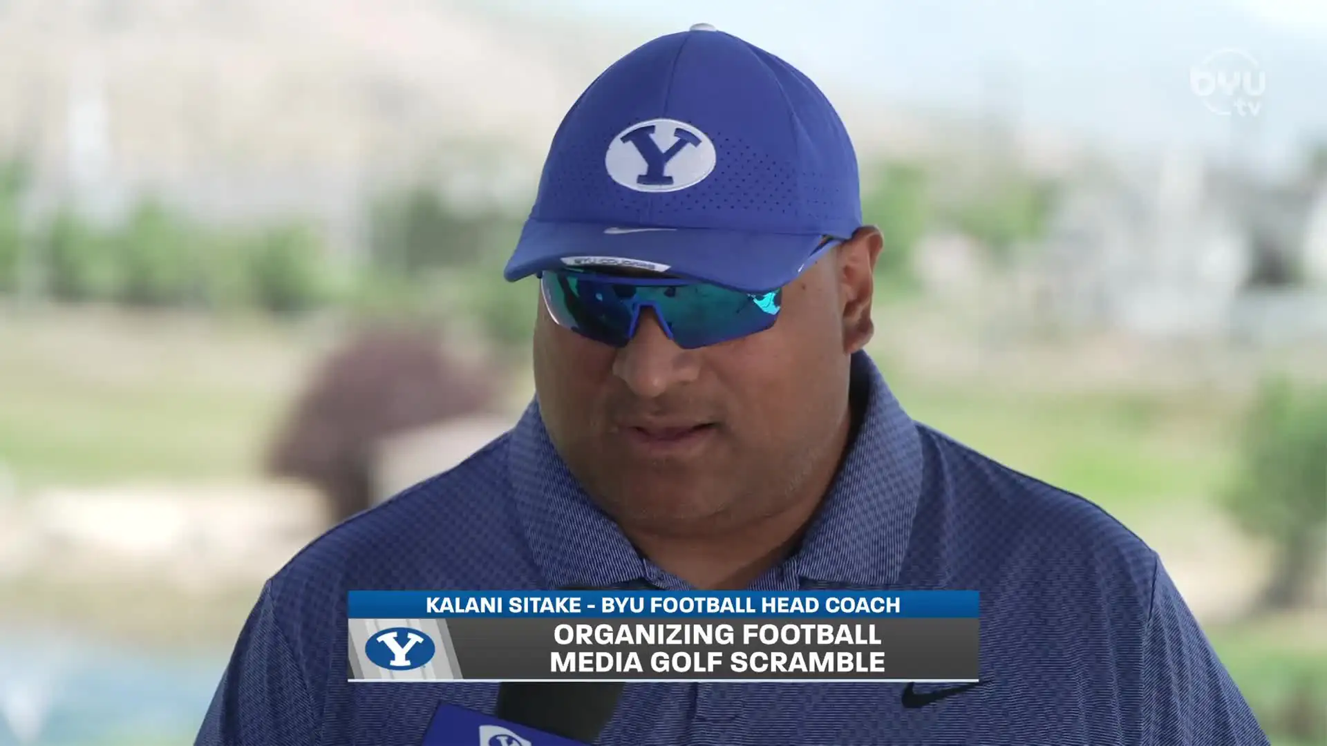 Kalani talks about Recruiting at Media Golf Event