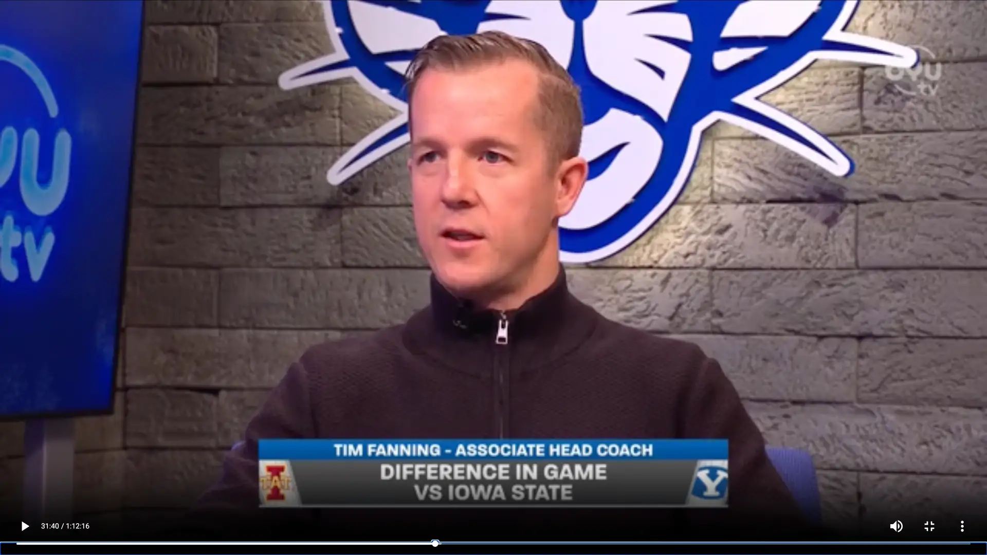 Tim Fanning on the win over Iowa State