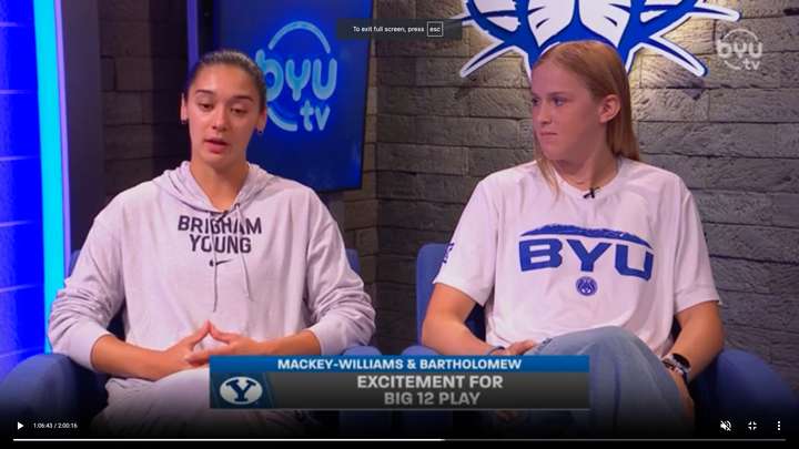 Sarah Bartholomew and Arielle Mackey-Williams talk BYU Women's Basketball