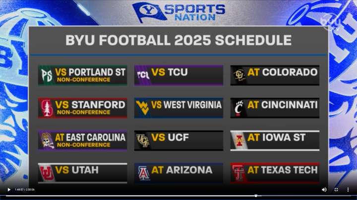 Headlines and 2025-2027 BYU Football Schedules