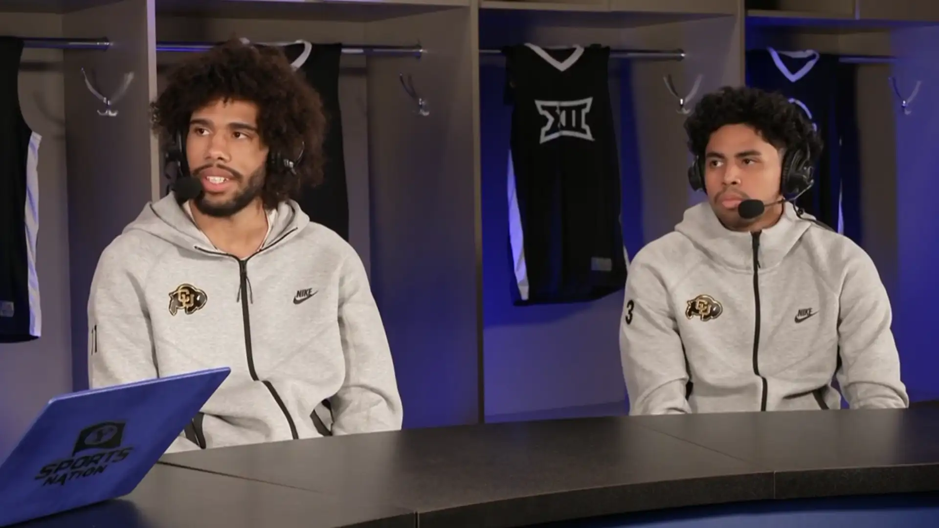 Javon Ruffin and Julian Hammond III at the 2024 Big 12 Media Days