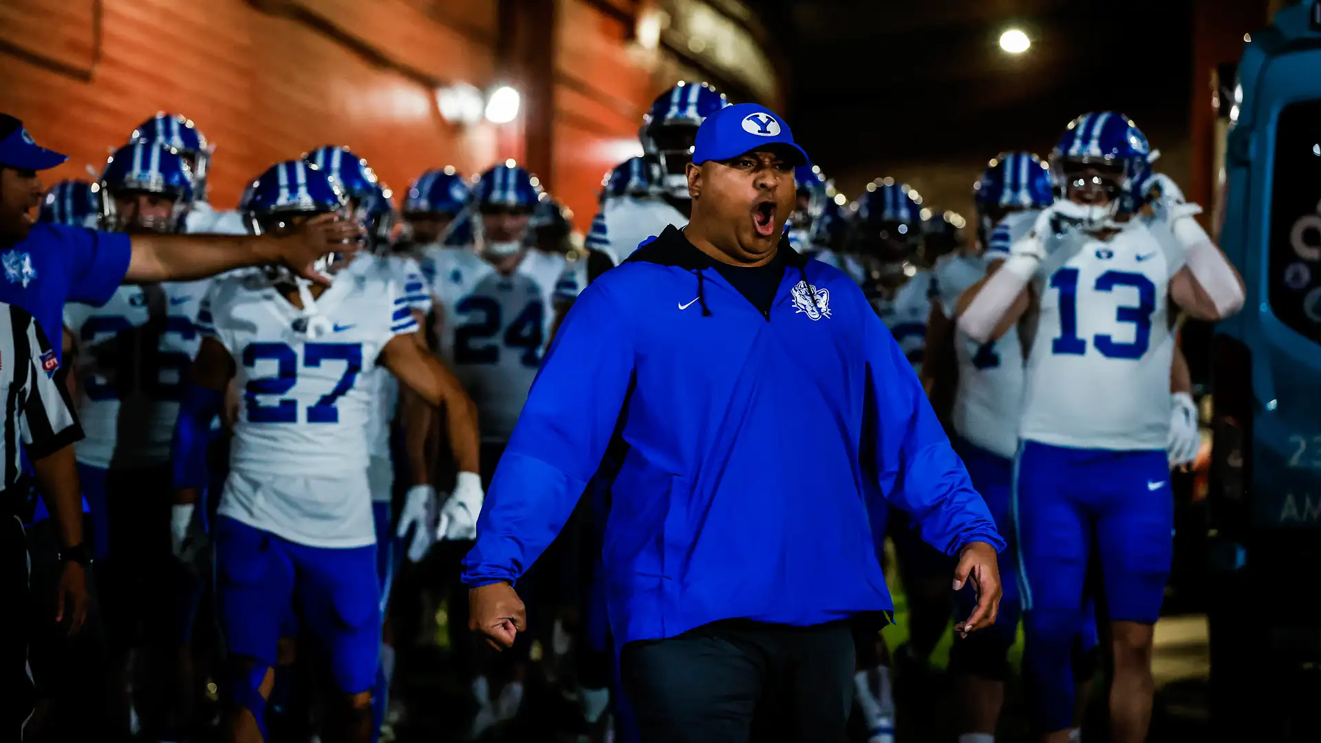 BYU Athletic Director Tom Holmoe and Head Coach Kalani Sitake, Media Availability December 10