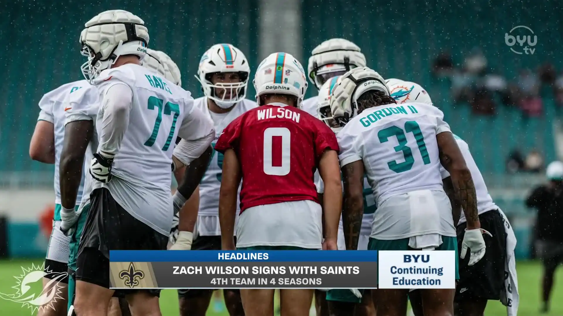 Zach Wilson... An NFL Saint