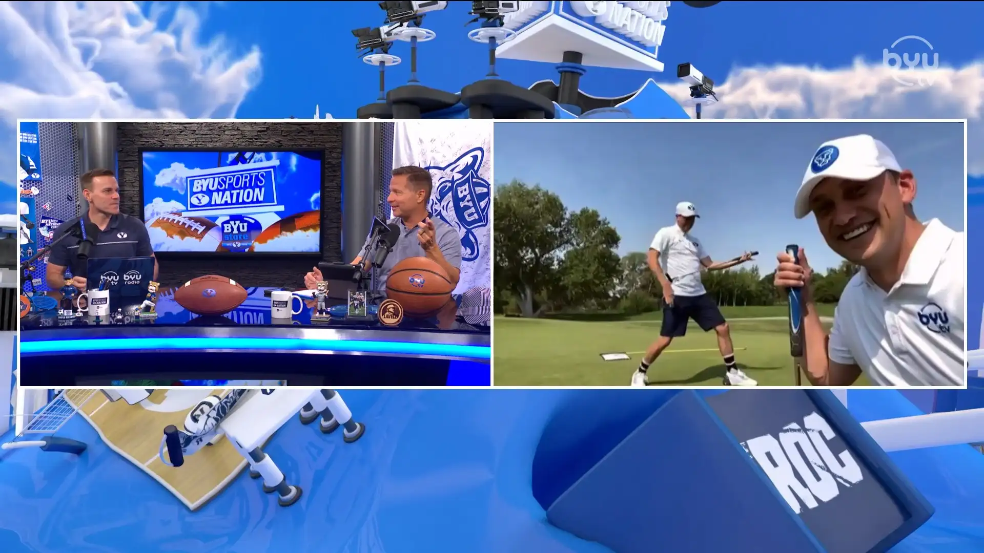 Jarom and Jordan Golfing