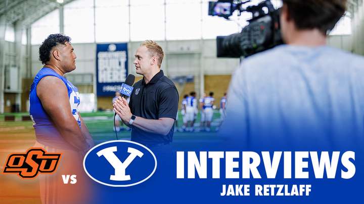 BYU vs Oklahoma State: Jake Retzlaff Postgame Interview