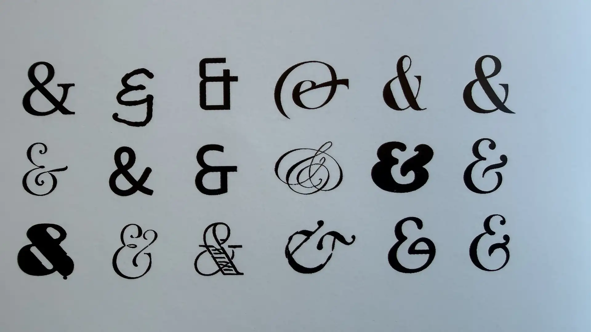 The Versus (v.) or the Ampersand (&)