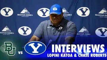 BYU vs Baylor Postgame: RB Lopini Katoa & WR Chase Roberts