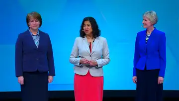 Jean Bingham, Sharon Eubank, and Reyna Aburto