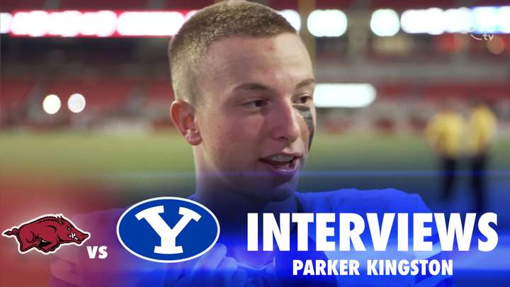 BYU vs Arkansas: Parker Kingston Postgame Interview