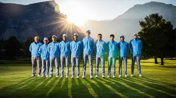 Men's Golf finishes No. 13, with Cole Ponich and Simon Kwon