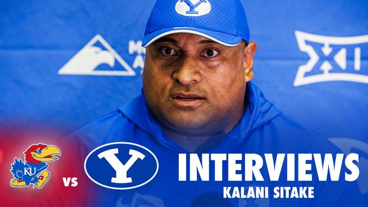 BYU vs Kansas: Kalani Sitake Postgame Interview