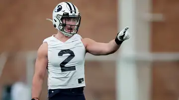 BYU LB Ben Bywater post-practice interview, Mar. 4.